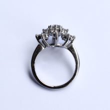 Load image into Gallery viewer, White Gold Diamond Cluster Ring
