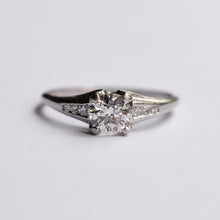 Load image into Gallery viewer, Romantic Platinum Diamond Solitaire
