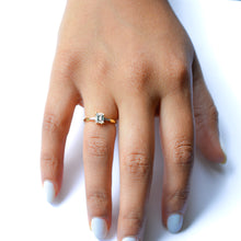 Load image into Gallery viewer, Vintage Emerald Cut Diamond Engagement Ring