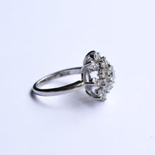 Load image into Gallery viewer, White Gold Diamond Cluster Ring