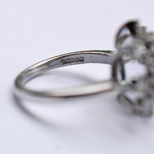 Load image into Gallery viewer, White Gold Diamond Cluster Ring