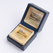 Load image into Gallery viewer, Antique Old Cut Diamond Trilogy Ring