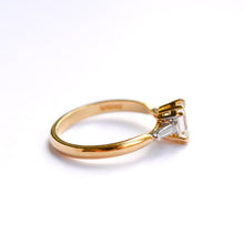Load image into Gallery viewer, Vintage Emerald Cut Diamond Engagement Ring