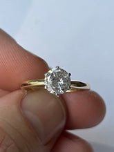 Load image into Gallery viewer, 1.10 carat (estimated) diamond solitaire ring