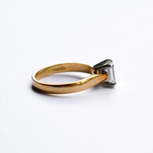 Load image into Gallery viewer, Vintage Emerald Cut Diamond Solitaire Ring