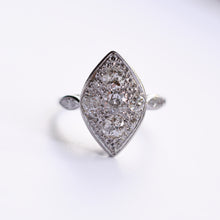 Load image into Gallery viewer, Vintage Platinum Marquise Shape Diamond Ring