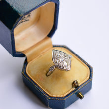 Load image into Gallery viewer, Vintage Platinum Marquise Shape Diamond Ring