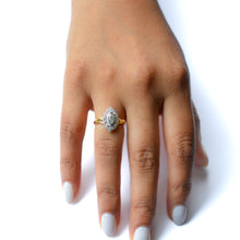 Load image into Gallery viewer, Marquise Diamond Cluster Ring