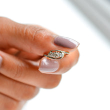 Load image into Gallery viewer, Vintage Diamond Trilogy Ring