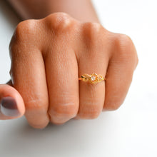 Load image into Gallery viewer, Victorian Stick Pin Conversion Ring with Diamond