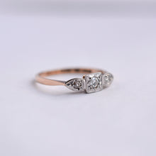 Load image into Gallery viewer, Art Deco Diamond Trilogy Ring