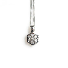 Load image into Gallery viewer, Floral Diamond Pendant & Chain