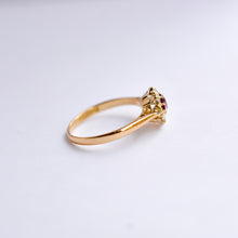 Load image into Gallery viewer, Vintage Ruby & Diamond Cluster Ring