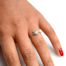 Load image into Gallery viewer, Cute Floral Style Diamond Dress Ring With Certification