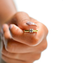 Load image into Gallery viewer, Historical  Millennium Cut Diamond Solitaire Ring