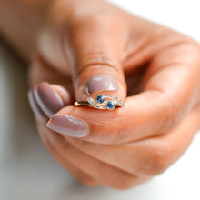 Load image into Gallery viewer, Victorian Sapphire & Diamond Ring
