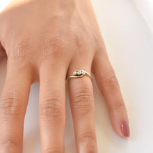 Load image into Gallery viewer, Edwardian 18ct gold diamond twist trilogy ring