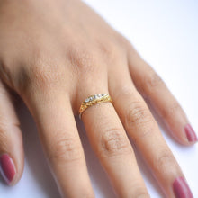 Load image into Gallery viewer, Antique 18ct gold diamond five stone ring