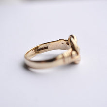 Load image into Gallery viewer, Chunky vintage gold love knot ring
