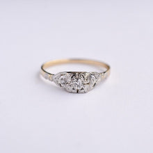 Load image into Gallery viewer, Art Deco diamond solitaire ring