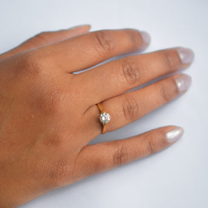 Vintage Diamond Solitaire Engagement Ring