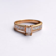 Load image into Gallery viewer, Vintage Emerald Cut Diamond Engagement Ring
