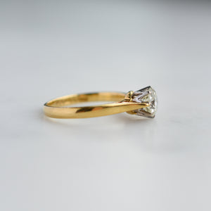 Vintage Diamond Solitaire Engagement Ring