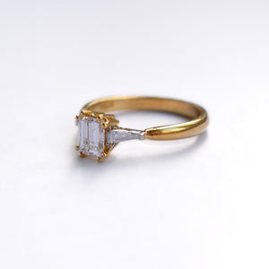 Vintage Emerald Cut Diamond Engagement Ring