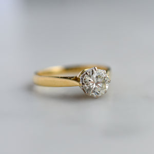 Vintage Diamond Solitaire Engagement Ring