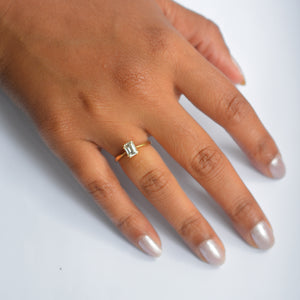 Emerald Cut Diamond Engagement Ring