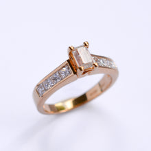Load image into Gallery viewer, Vintage Emerald Cut Diamond Engagement Ring
