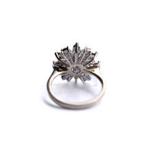 Load image into Gallery viewer, Vintage White Gold Diamond Cluster Ring

