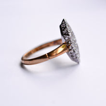 Load image into Gallery viewer, Vintage Marquise Shape Diamond Cluster Ring
