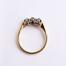 Load image into Gallery viewer, Antique Old Cut Diamond Trilogy Ring
