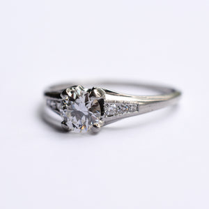 Romantic Platinum Diamond Solitaire