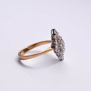 Vintage Diamond Cluster Ring