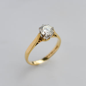 Vintage Diamond Solitaire Engagement Ring