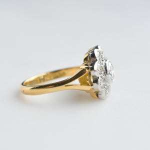 Vintage Diamond Cluster Ring