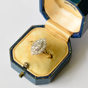 Marquise Diamond Cluster Ring