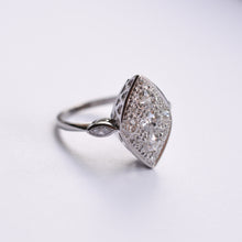 Load image into Gallery viewer, Vintage Platinum Marquise Shape Diamond Ring
