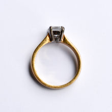 Load image into Gallery viewer, Vintage Emerald Cut Diamond Solitaire Ring
