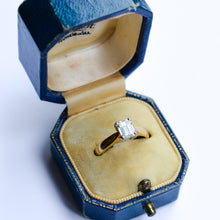 Load image into Gallery viewer, Vintage Emerald Cut Diamond Solitaire Ring
