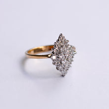 Load image into Gallery viewer, Vintage Diamond Cluster Ring
