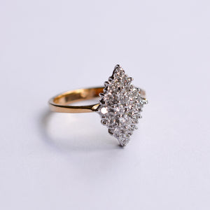 Vintage Diamond Cluster Ring