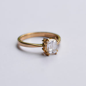 Emerald Cut Diamond Engagement Ring