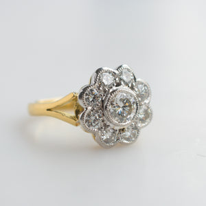 Vintage Diamond Cluster Ring