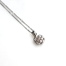 Load image into Gallery viewer, Floral Diamond Pendant &amp; Chain
