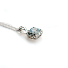 Load image into Gallery viewer, Aquamarine &amp; Diamond Pendant with Chain
