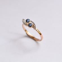 Load image into Gallery viewer, Victorian Sapphire &amp; Diamond Ring
