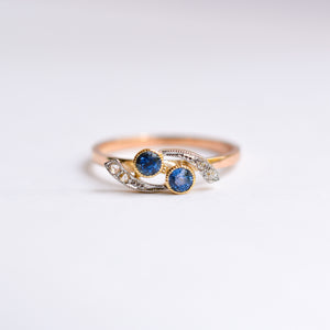 Victorian Sapphire & Diamond Ring